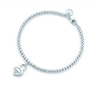 Tiffany Mini Heart Lock Bead Bracelet